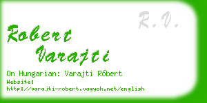 robert varajti business card
