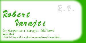 robert varajti business card